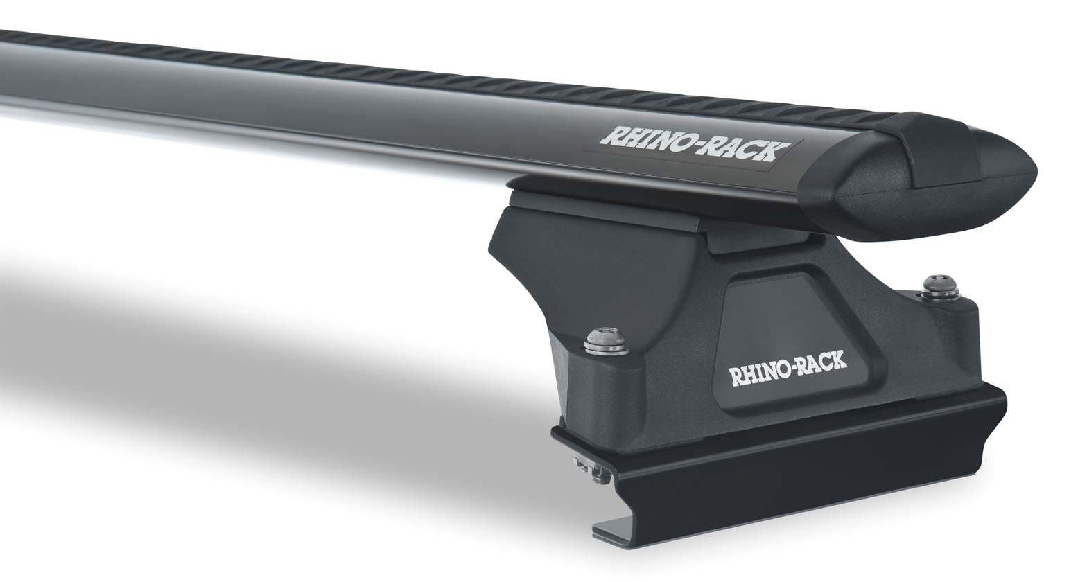 Rhino Rack JA2757 Vortex RLTP Black 2 Bar Roof Rack for Mercedes Benz Vito W639 4dr SWB/LWB Low Roof with Factory Mounting Point (2003 to 2014) - Factory Point Mount