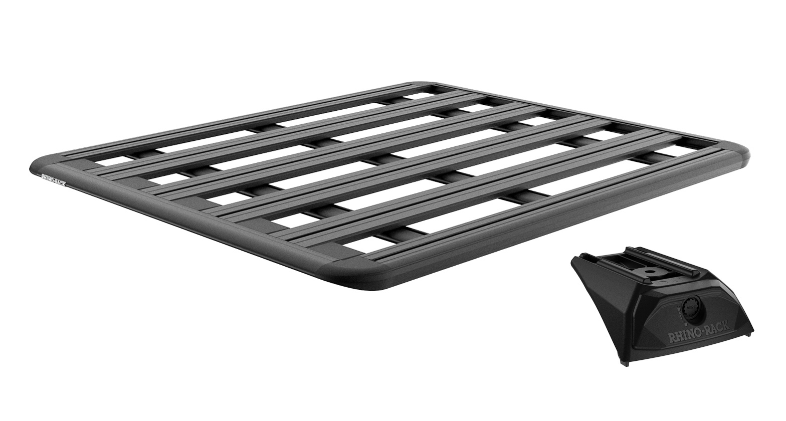 Rhino Rack JC-03627 Pioneer 6 Platform (1500mm x 1240mm) with RX300L Legs for Jeep Compass MP 5dr SUV with Flush Roof Rail (2017 onwards) - Factory Point Mount