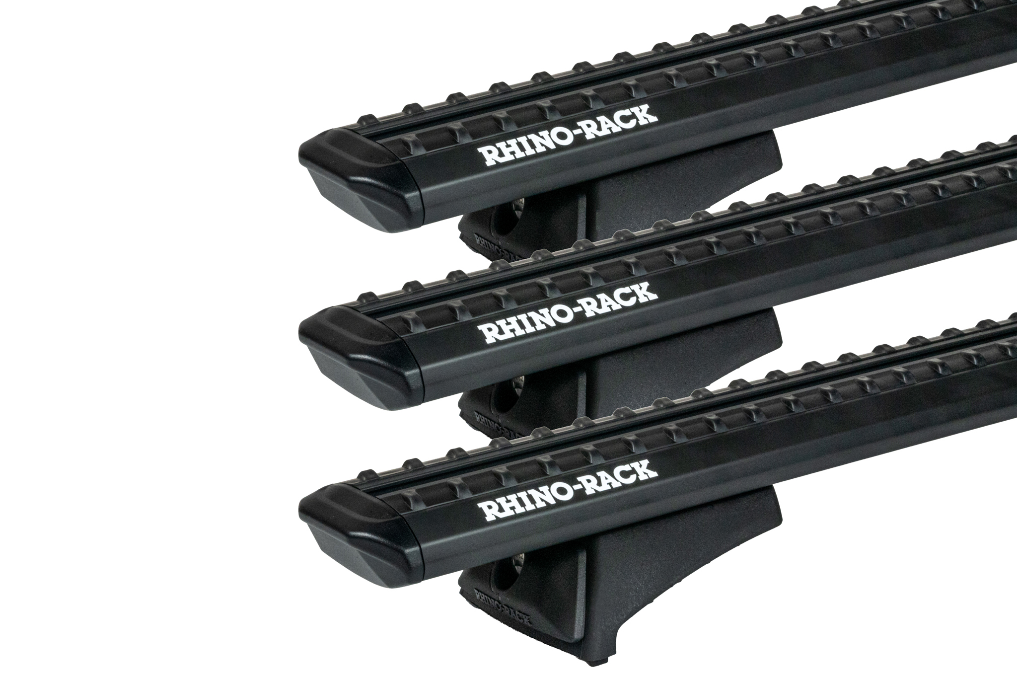 Rhino Rack JC-05209 Sportz RCL Black 3 Bar Rhino-Rack Backbone Roof Rack for Jeep Wrangler JK Unlimited 4dr SUV with Rain Gutter (2011 to 2019) - Custom Point Mount