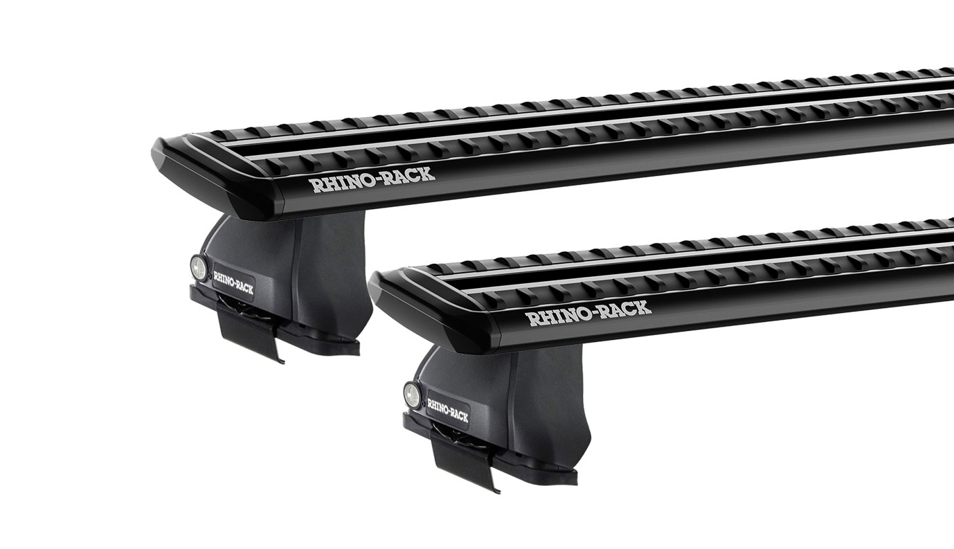 Rhino Rack JC-03817 Sportz 2500 Black 2 Bar Roof Rack for Honda Accord CM 4dr Sedan with Bare Roof (2003 to 2007) - Clamp Mount