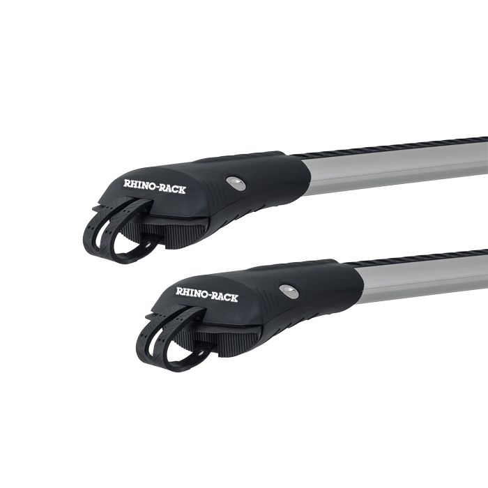 Rhino Rack JA7954 Vortex StealthBar Silver 2 Bar Roof Rack for SSANGYONG Korando 5dr SUV with Raised Roof Rail (2011 to 2016)