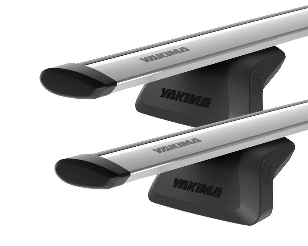 Yakima JetStream Silver 2 Bar Roof Rack for Nissan Qashqai J12 5dr SUV with Flush Roof Rail (2023 onwards) - Flush Rail Mount