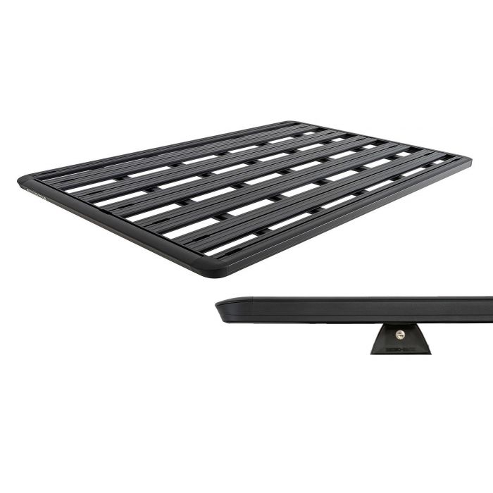 Rhino Rack JC-00292 Pioneer Platform (1228mm x 1426mm) with Backbone and RCL Legs for JEEP Gladiator 4dr Ute with Rain Gutter (2020 onwards)