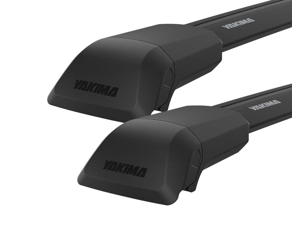 Yakima JetStream FX Flush Bar Black 2 Bar Roof Rack for JEEP Grand Cherokee WK2 Steel Rails 5dr SUV with Factory Mounting Point (2011 onwards)