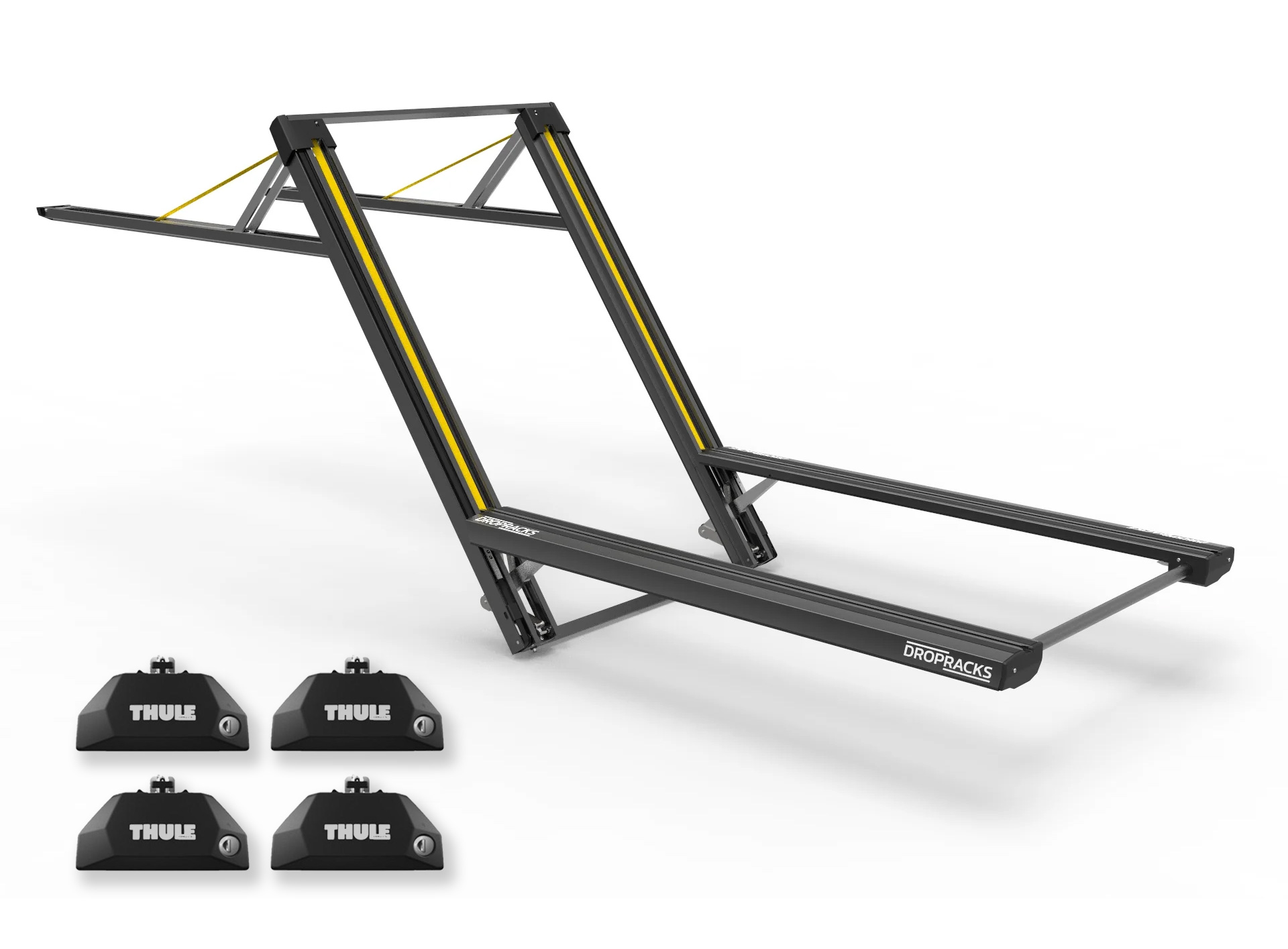 Dropracks DR140 Elevating Roof Racks with Thule 7106 Legs for Seat Arona 5dr SUV with Flush Roof Rail (2017 onwards) - Flush Rail Mount