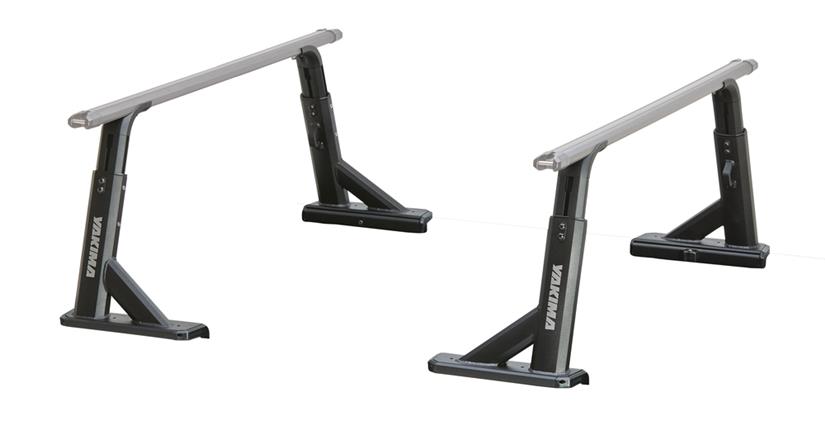 Yakima OverHaul HD Black 2 Bar Roof Rack for Jeep Gladiator JT 4dr Ute with Rain Gutter (2020 onwards) - Clamp Mount