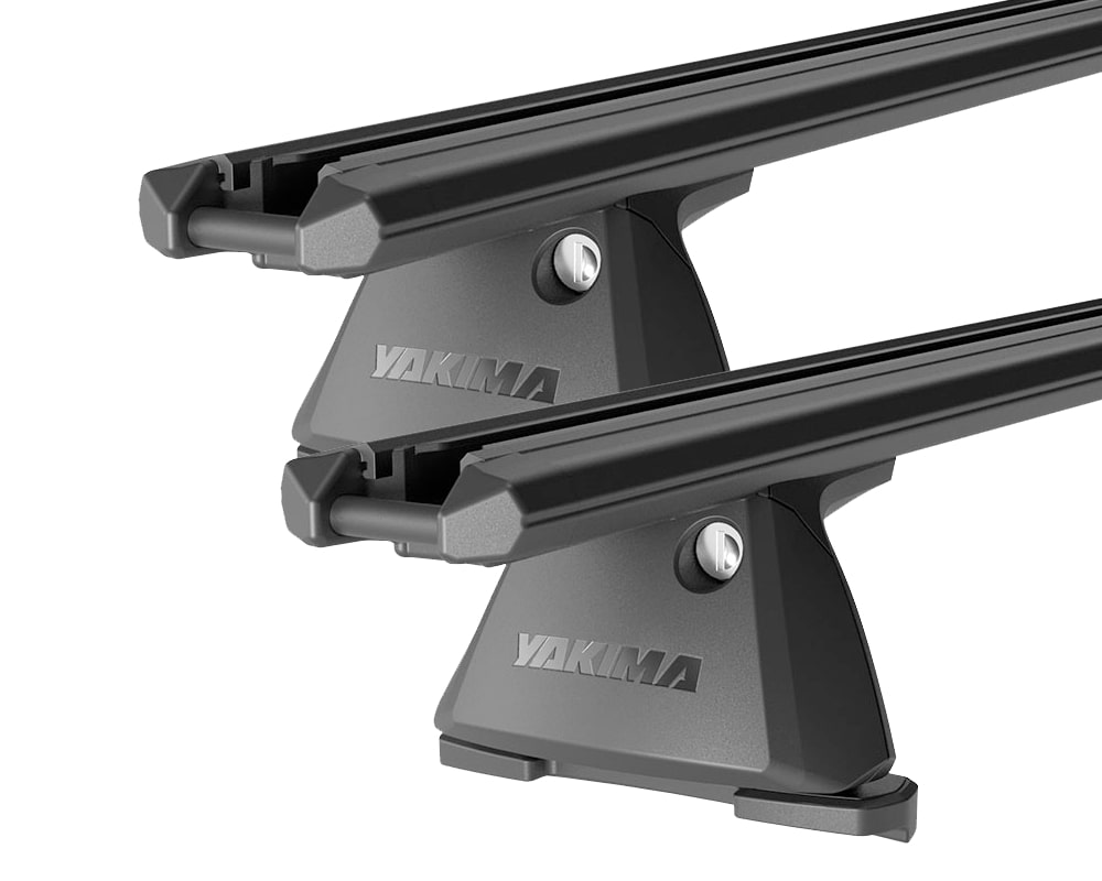 Yakima TrimHD Thru bar Black 2 Bar Roof Rack for SSANGYONG Musso XLV 4dr Ute with Bare Roof (2019 onwards)