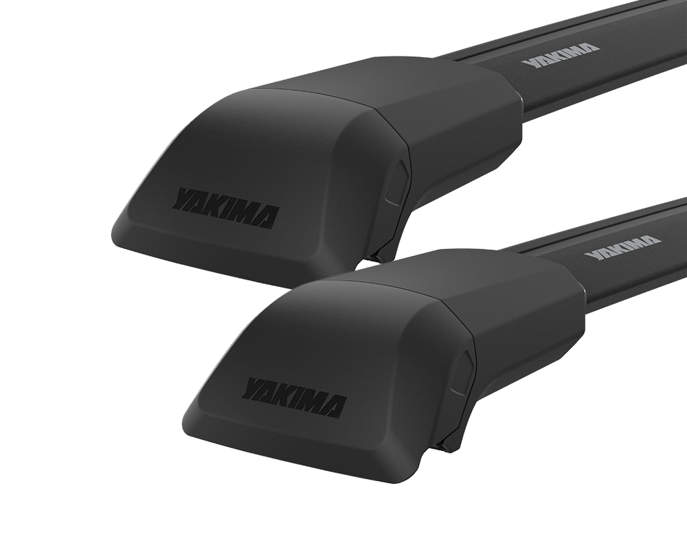 Yakima JetStream FX SkyLine Black 2 Bar Roof Rack for Tesla Model S with glass roof 5dr Hatch with Bare Roof (2013 onwards) - Factory Point Mount