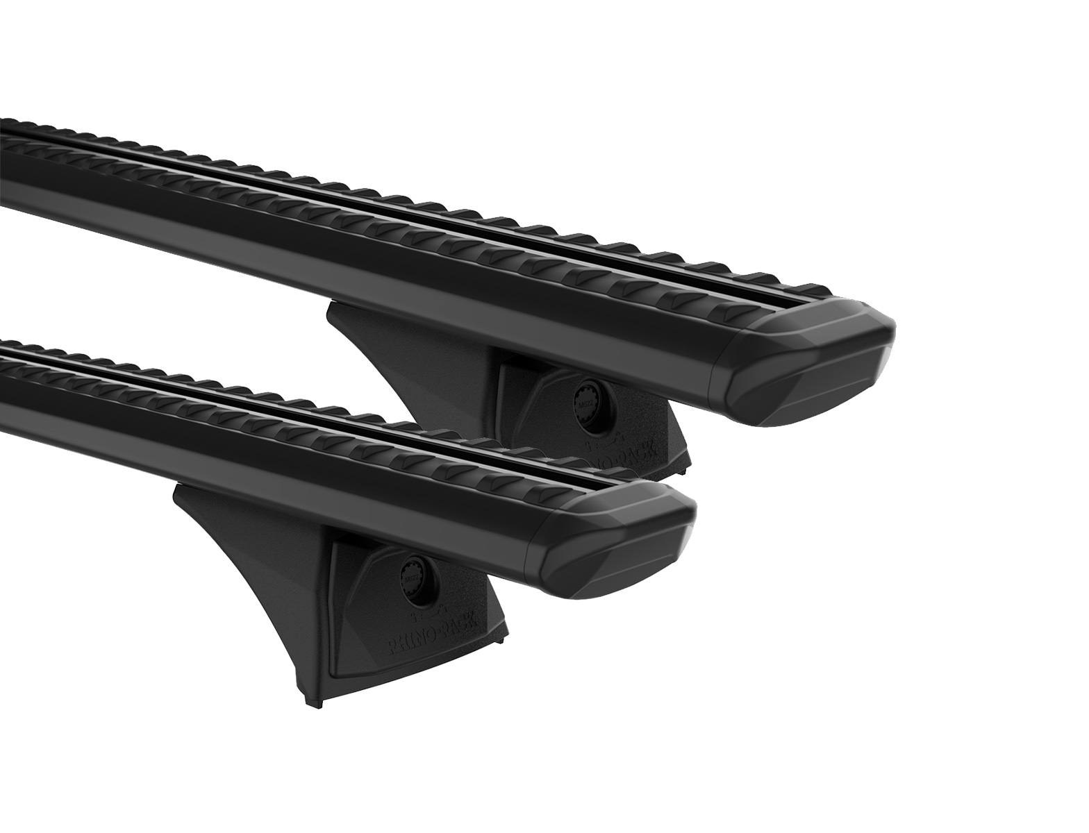 Rhino Rack JC-04605 Sportz RX300H Black 2 Bar Roof Rack for Honda CR-V RD 5dr SUV with Flush Roof Rail (1996 to 2006) - Factory Point Mount