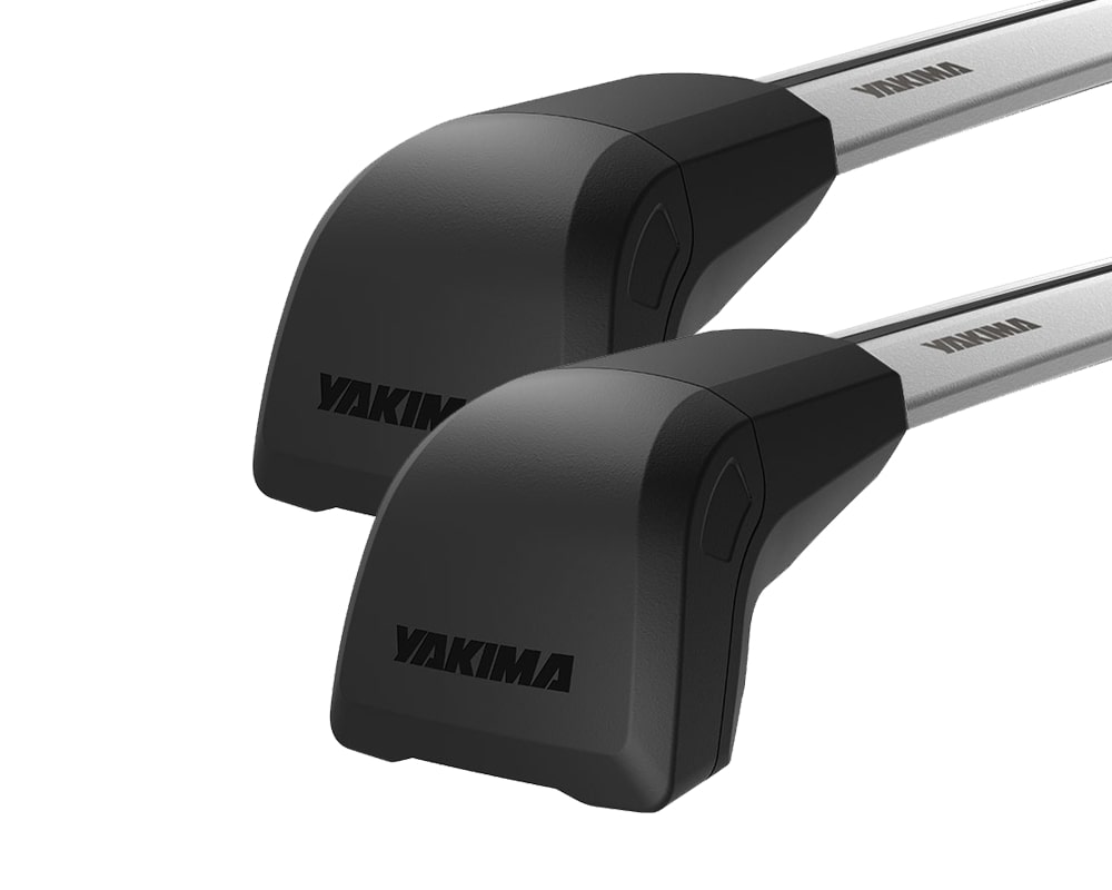 Yakima JetStream FX Flush Bar Silver 2 Bar Roof Rack for SSANGYONG Actyon Sport 4dr Ute with Bare Roof (2012 onwards)