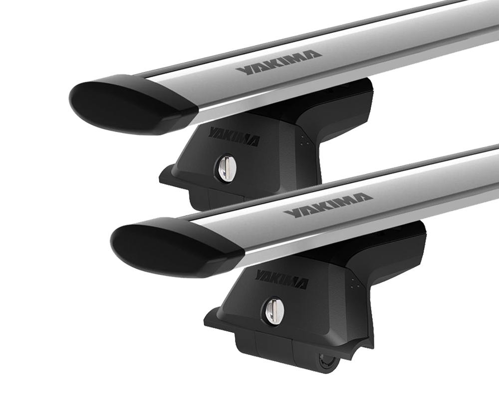 Yakima JetStream SkyLine Silver 2 Bar Roof Rack for Jeep Compass MP 5dr SUV with Bare Roof (2017 onwards) - Factory Point Mount