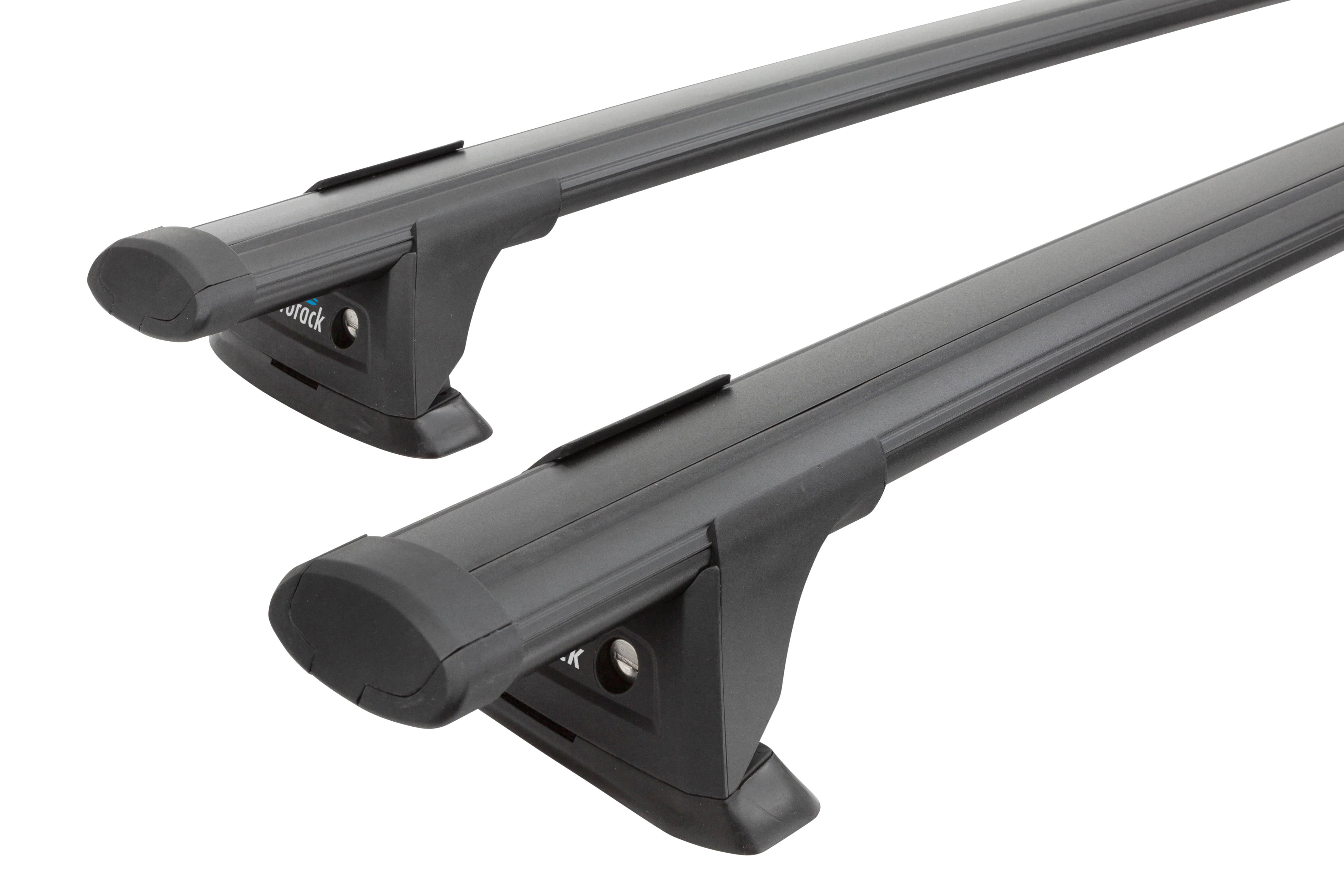 Prorack Aero Through Black 2 Bar Roof Rack for Alfa Romeo Tonale 5dr SUV with Bare Roof (2023 onwards) - Factory Point Mount