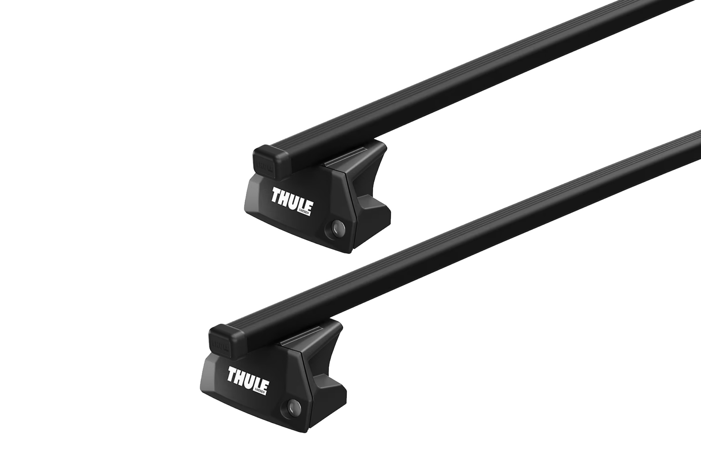 Thule SquareBar Evo Black 2 Bar Roof Rack for BMW 2 Series 5dr Wagon with Flush Roof Rail (2014 to 2021)