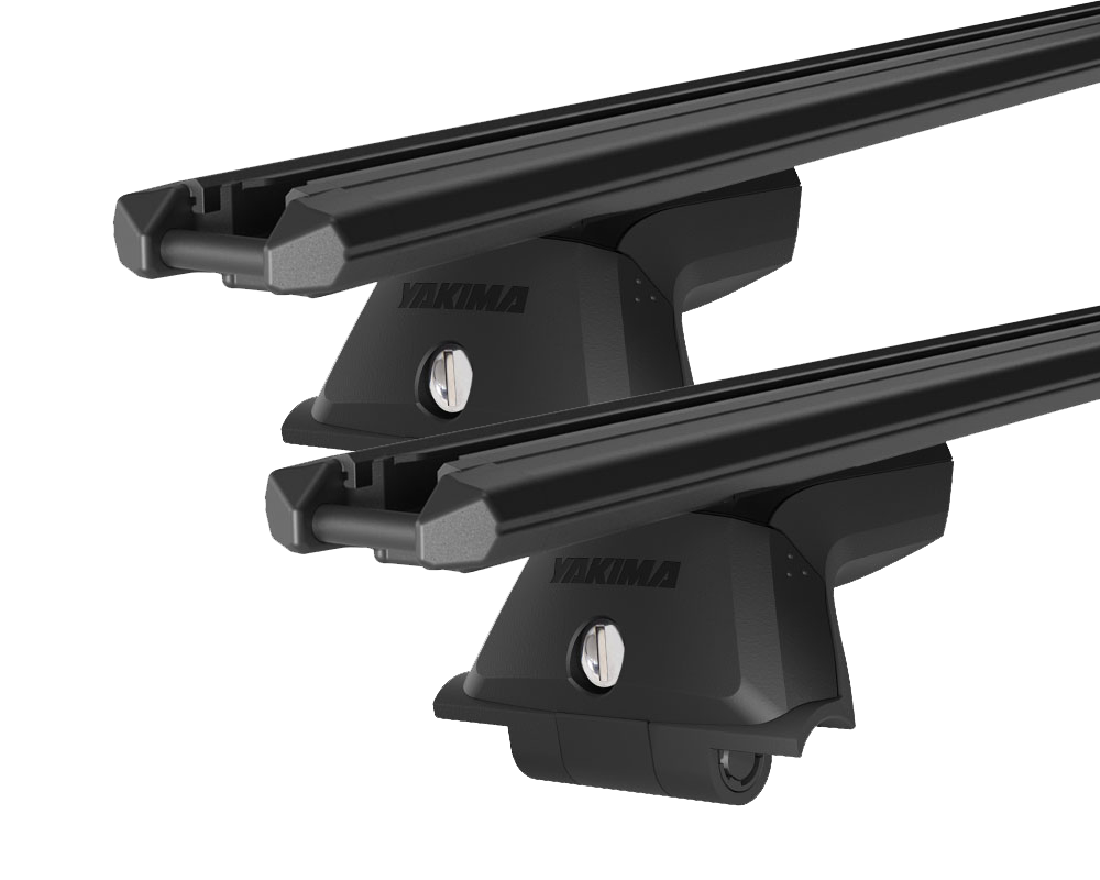 Yakima TrimHD SkyLine Black 2 Bar Roof Rack for Jeep Compass MP 5dr SUV with Bare Roof (2017 onwards) - Factory Point Mount