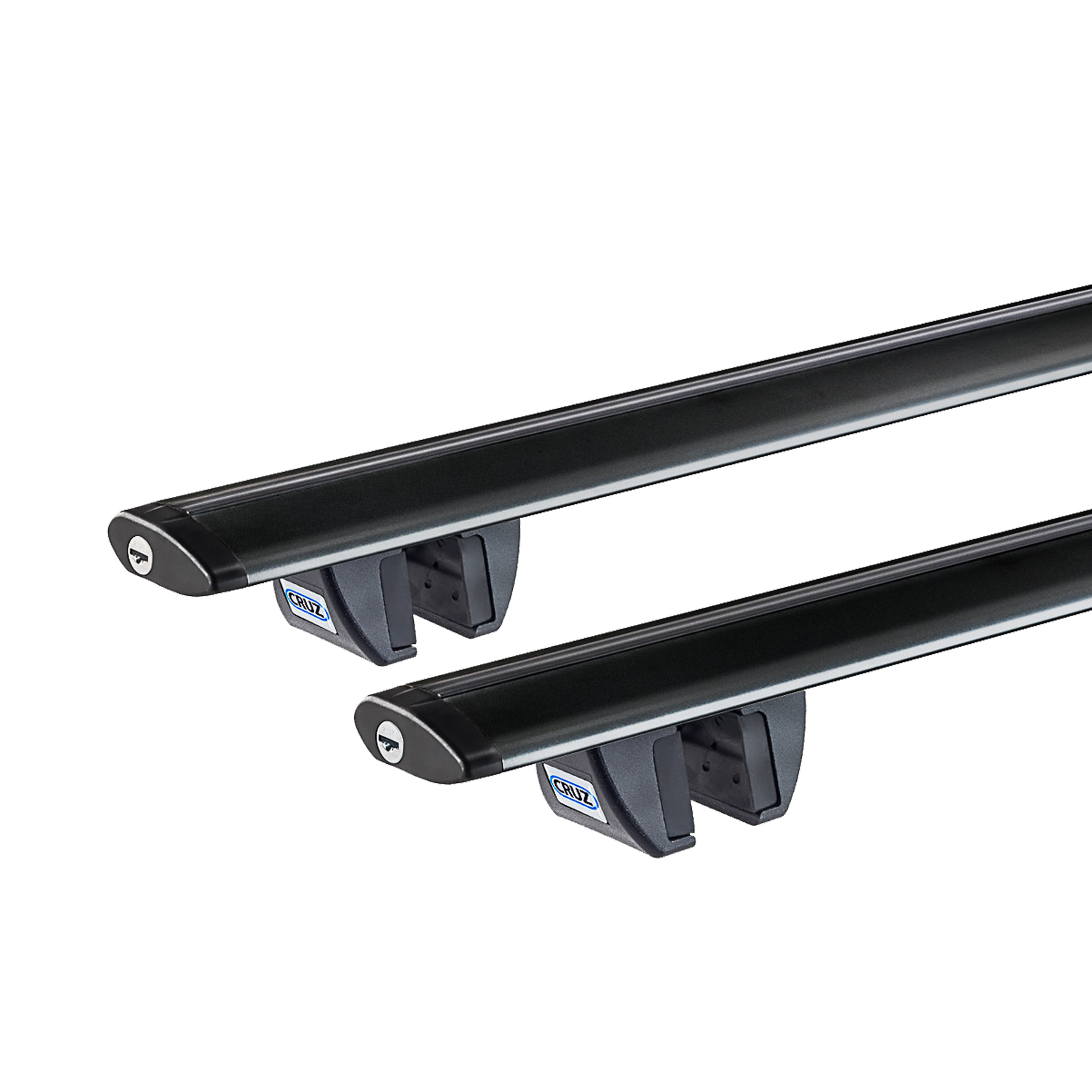 CRUZ Airo Dark R Roof Rack for TATA Indigo 5dr SUV with Raised Roof Rail (2004 onwards)