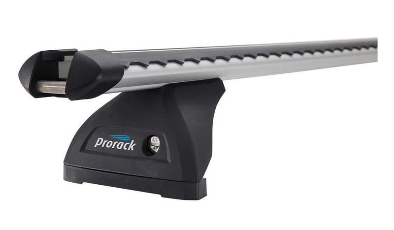 Prorack HD Through Bar Silver 3 Bar Roof Rack for VOLKSWAGEN Caddy Maxi 5dr Van with Factory Mounting Point (2008 to 2015)