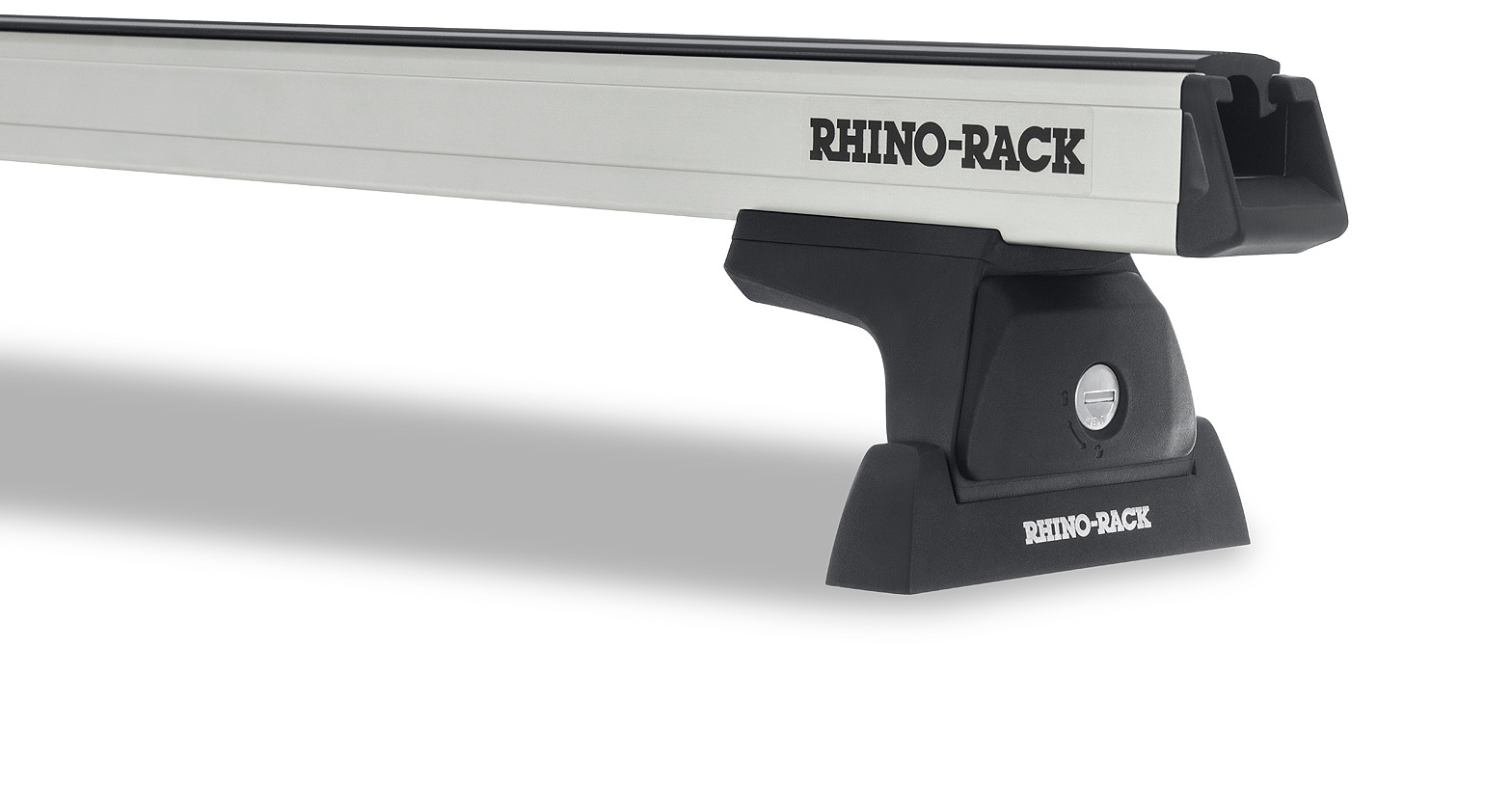 Rhino Rack JA7944 - Heavy Duty RLT600 Ditch Mount Silver 2 Bar Roof Rack for RAM 1500 4dr 4dr Ute from 2011
