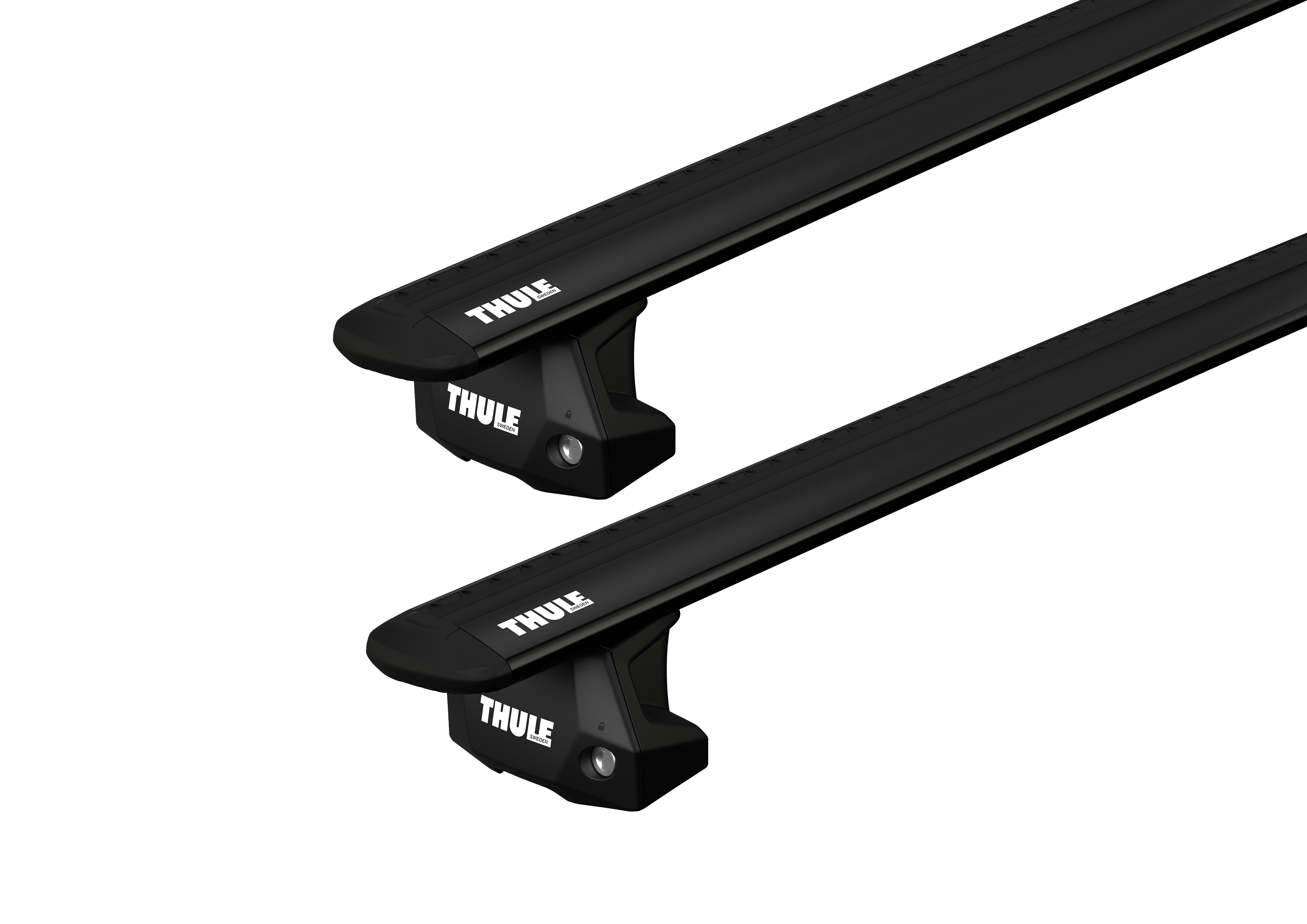 Thule 7107 WingBar Evo Black 2 Bar Roof Rack for Nissan NV350 Low Roof 5dr Low Roof with Factory Mounting Point (2012 onwards) - Factory Point Mount