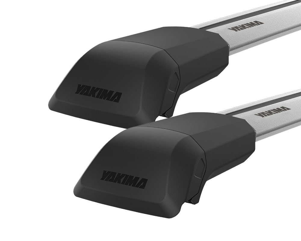 Yakima JetStream FX Flush Bar Silver 2 Bar Roof Rack for JEEP Grand Cherokee WK2 Steel Rails 5dr SUV with Factory Mounting Point (2011 onwards)