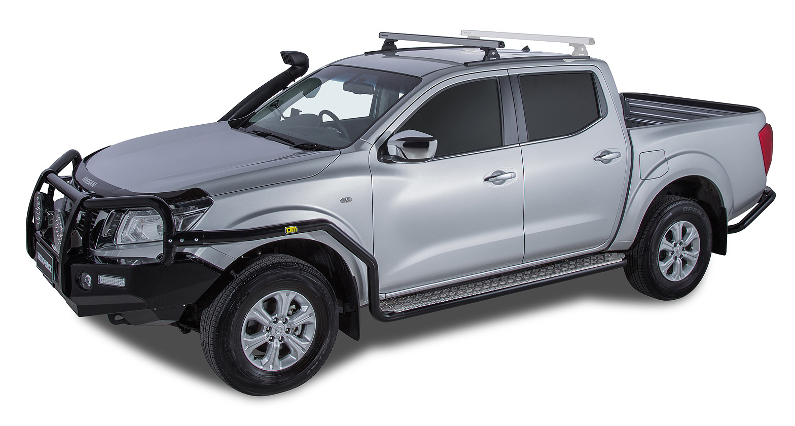 Heavy Duty RLT600 Silver 1 Bar Roof Rack | Rhino-Rack