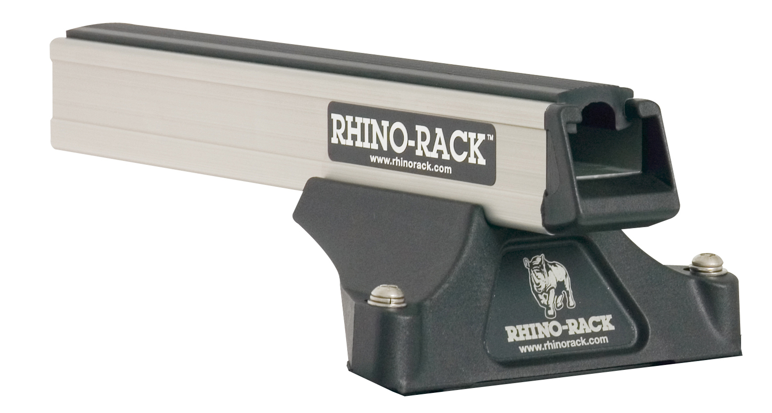 Rhino Rack JA1000 - Heavy Duty RLTP Silver 2 Bar Roof Rack for HINO 300 Series 2dr 2dr Wide Cab from 2001