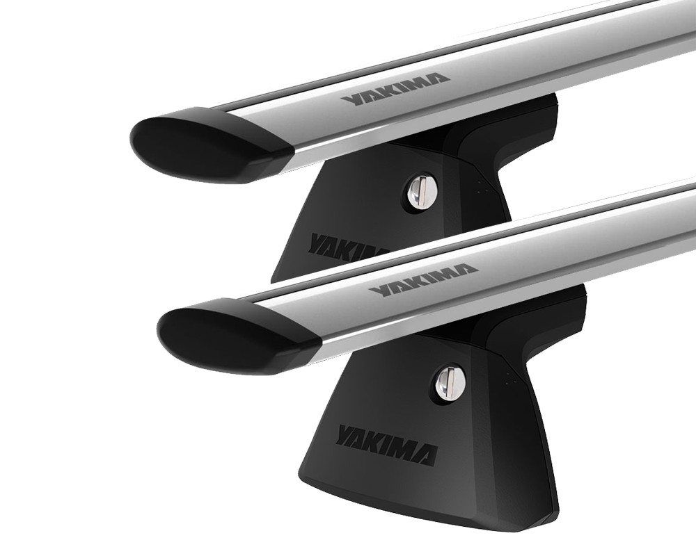 Yakima JetStream Silver 2 Bar Roof Rack for Chrysler 300C 4dr Sedan with Bare Roof (2011 onwards) - Clamp Mount