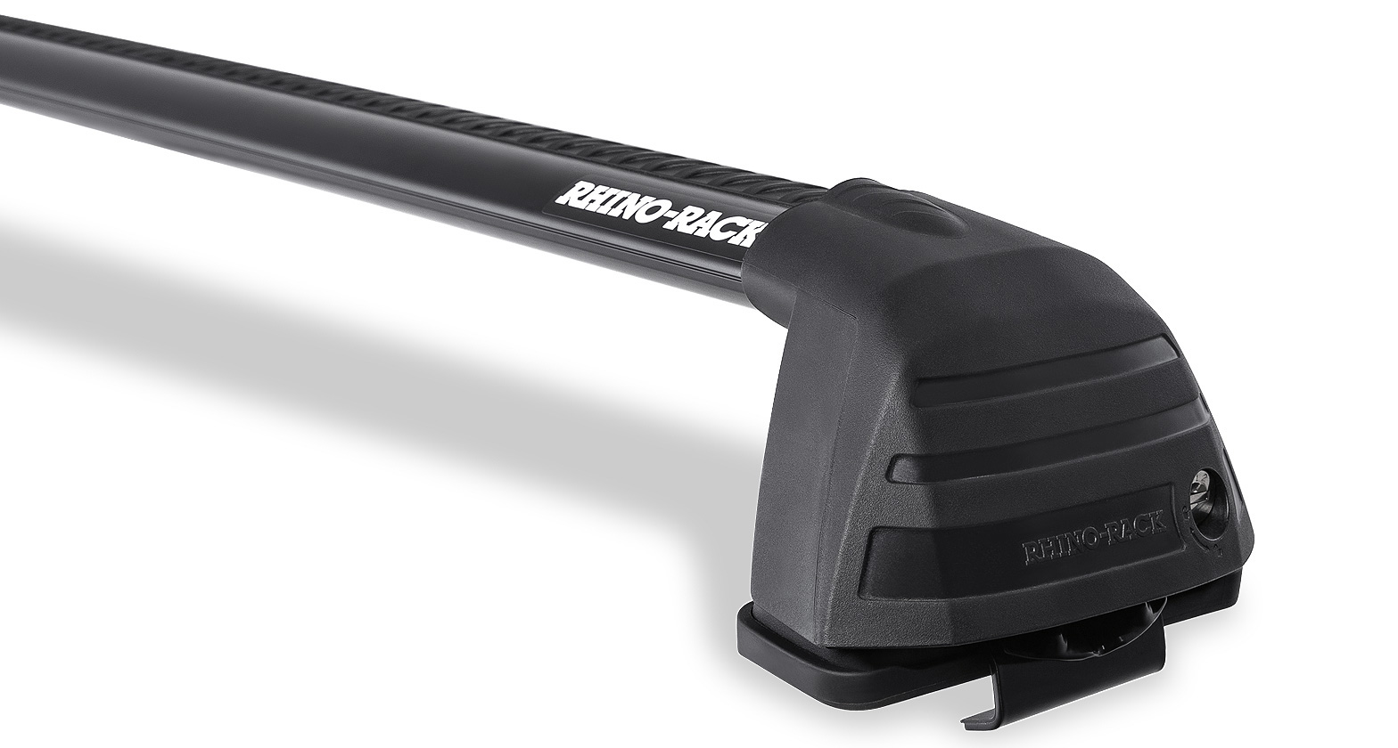 Rhino Rack RV0037B Vortex ROC25 Flush Black 2 Bar Roof Rack for Honda MDX YD 5dr Wagon with Factory Fitted Track (2003 to 2007) - Clamp Mount