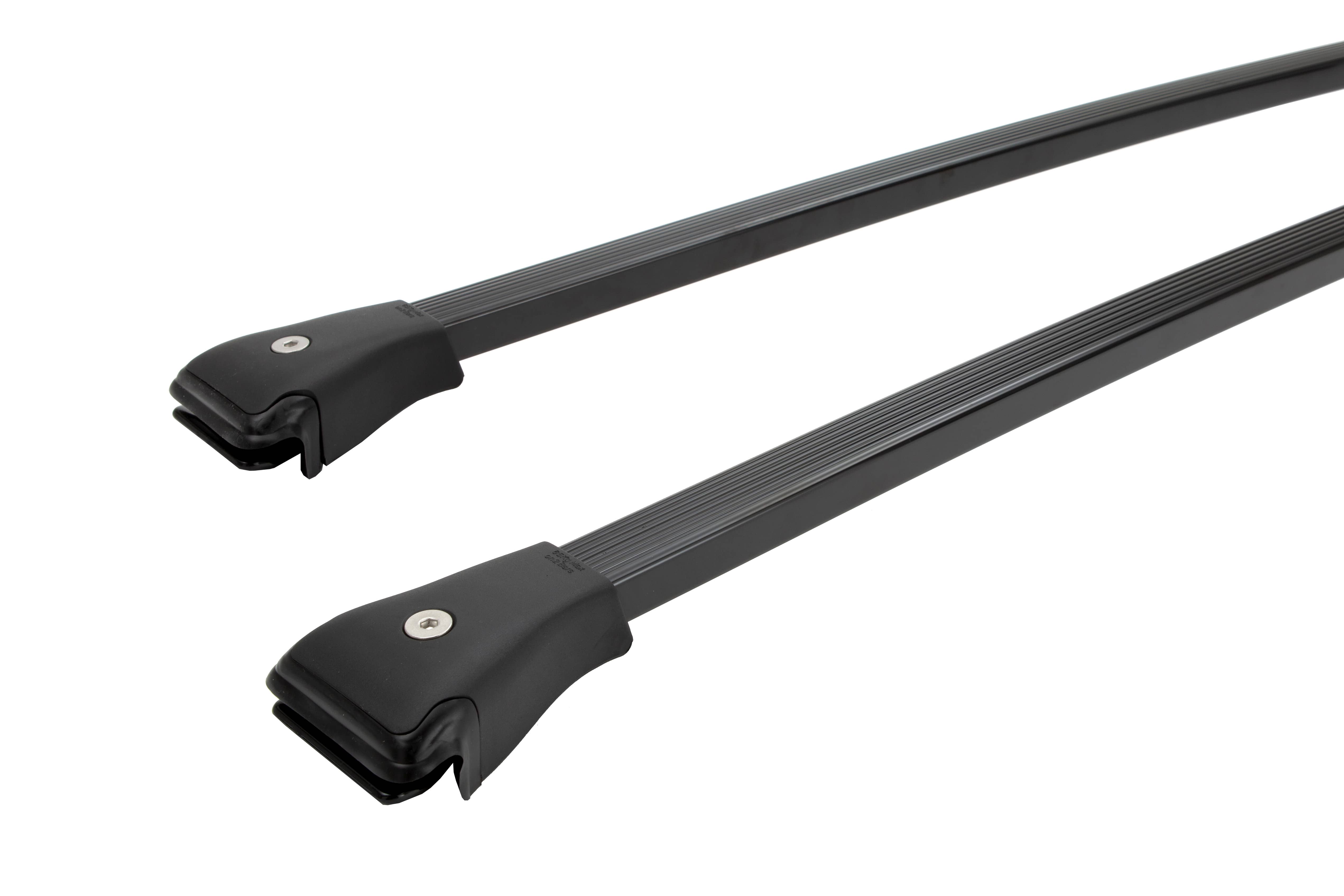 Prorack Standard Rail Bar Black 2 Bar Roof Rack for TOYOTA Rav 4 20 Series 5dr SUV with Raised Roof Rail (2000 to 2006)