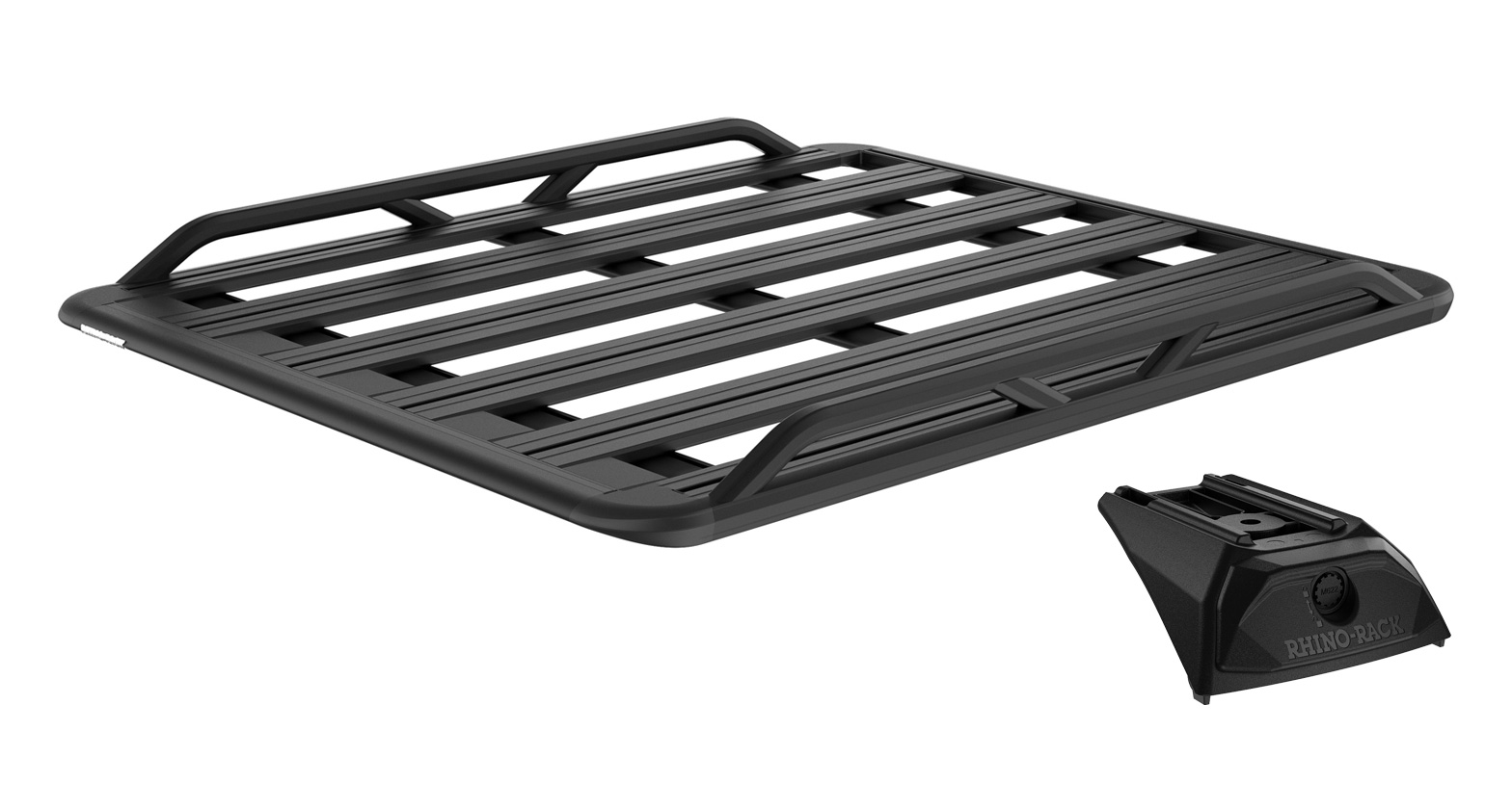 Rhino Rack JC-03775 Pioneer 6 Tradie  (1500mm x 1240mm) with RX300L Legs for Jeep Compass MP 5dr SUV with Flush Roof Rail (2017 onwards) - Factory Point Mount