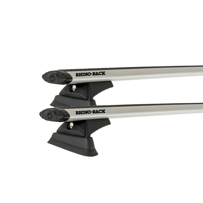 Rhino Rack JB0027 Vortex RCL Trackmount Silver 2 Bar Roof Rack for DAIHATSU Terios 5dr SUV with Bare Roof (1997 to 2005)