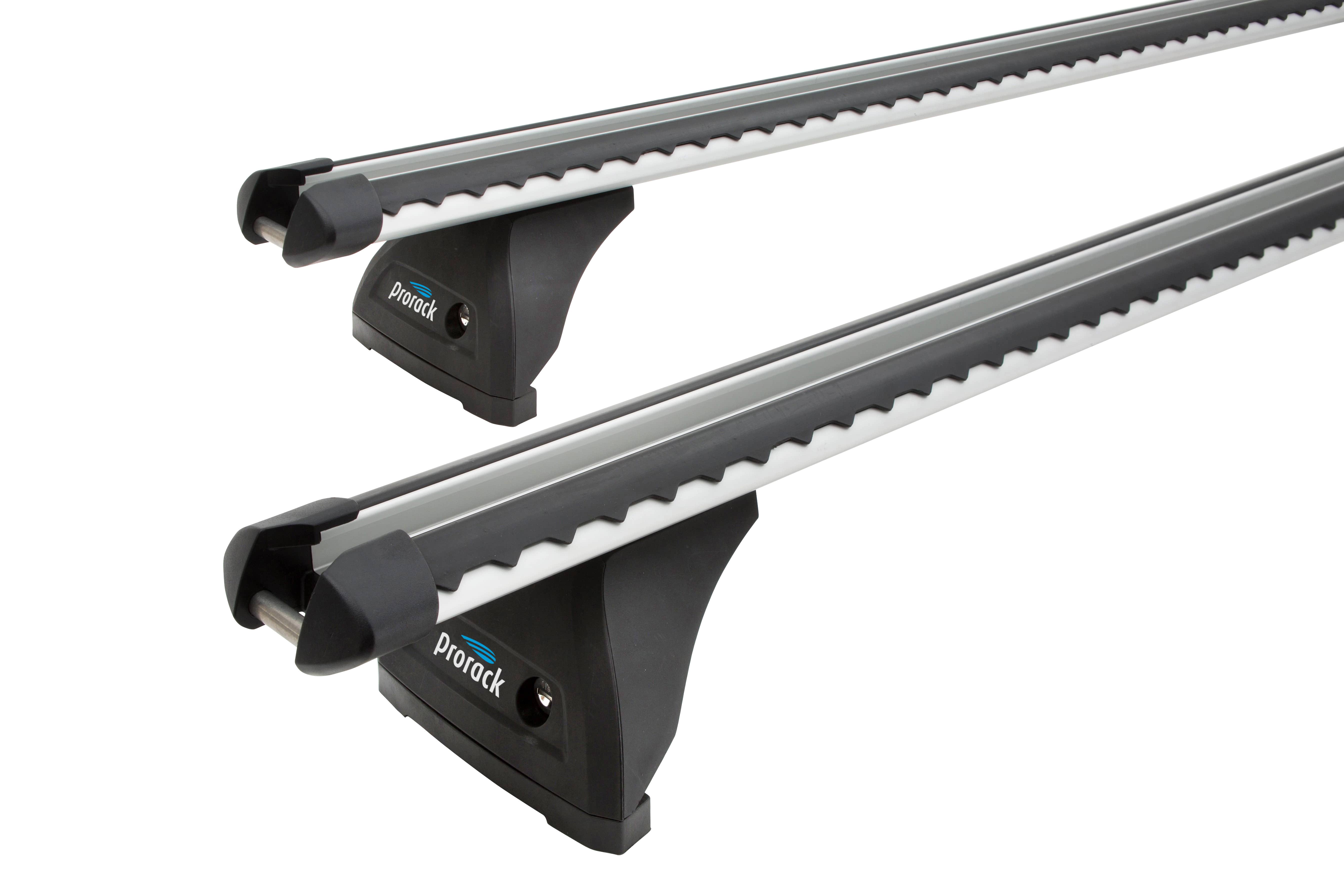 Prorack Heavy Duty Silver 2 Bar Roof Rack for Alfa Romeo Tonale 5dr SUV with Bare Roof (2023 onwards) - Factory Point Mount