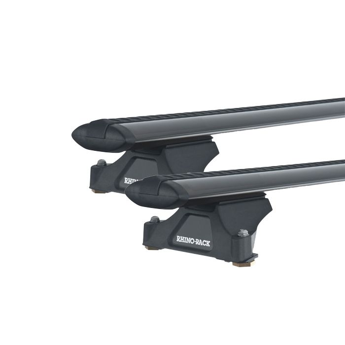 Rhino Rack JA2910 Vortex RLTP Black 2 Bar Roof Rack for HINO 300 Series 2dr Wide Cab with Factory Mounting Point (2001 onwards)