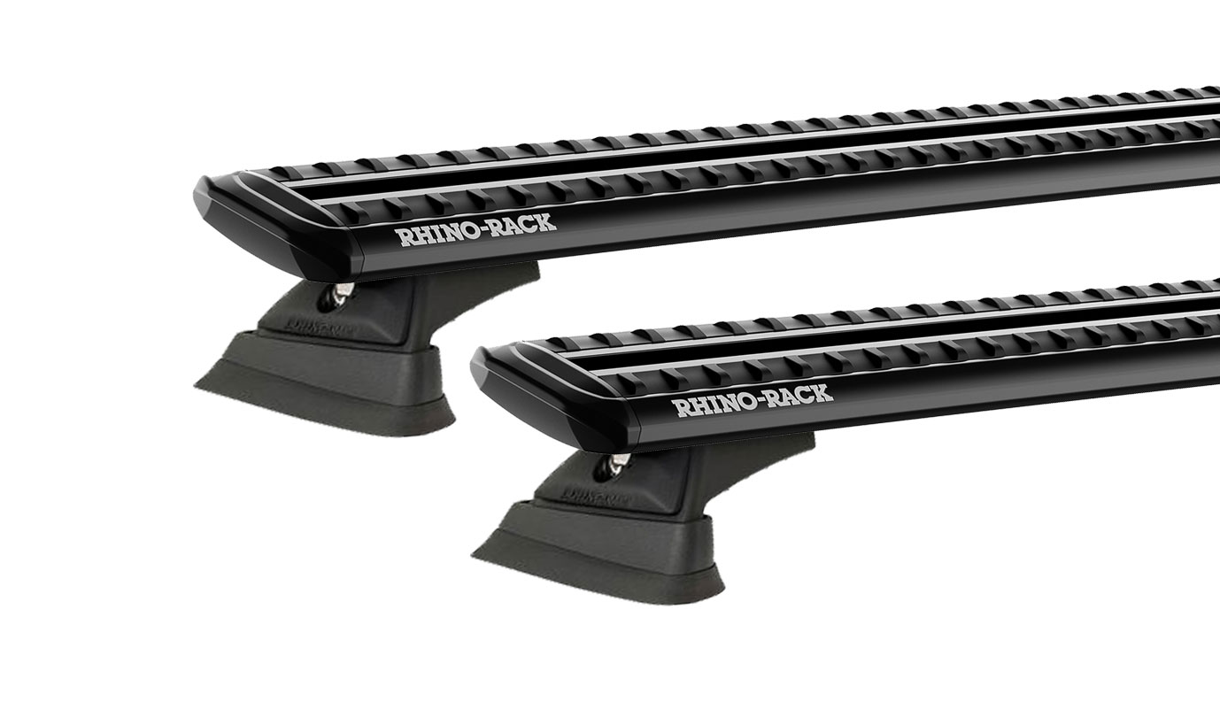 Rhino Rack JC-04027 Sportz RCL Trackmount Black 2 Bar Roof Rack for Honda HR-V GH 3dr SUV with Bare Roof (1999 to 2002) - Track Mount