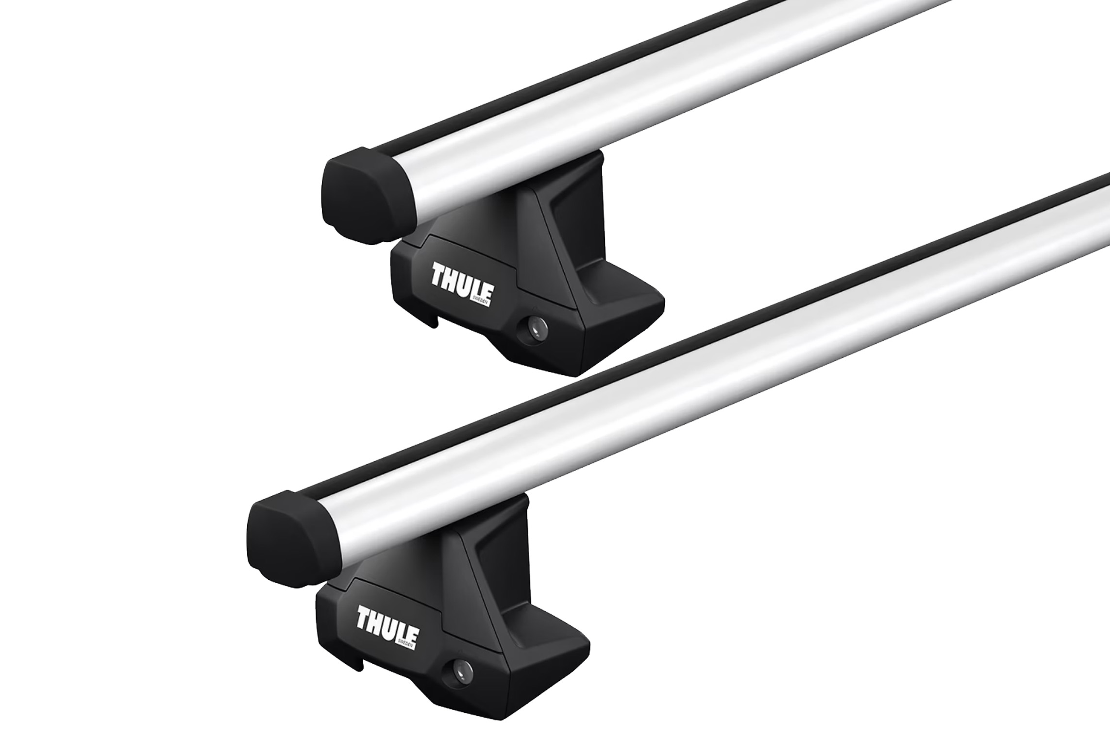 Thule 7105 ProBar Evo Silver 2 Bar Roof Rack for Seat Mii 5dr Hatch with Bare Roof (2012 onwards) - Clamp Mount