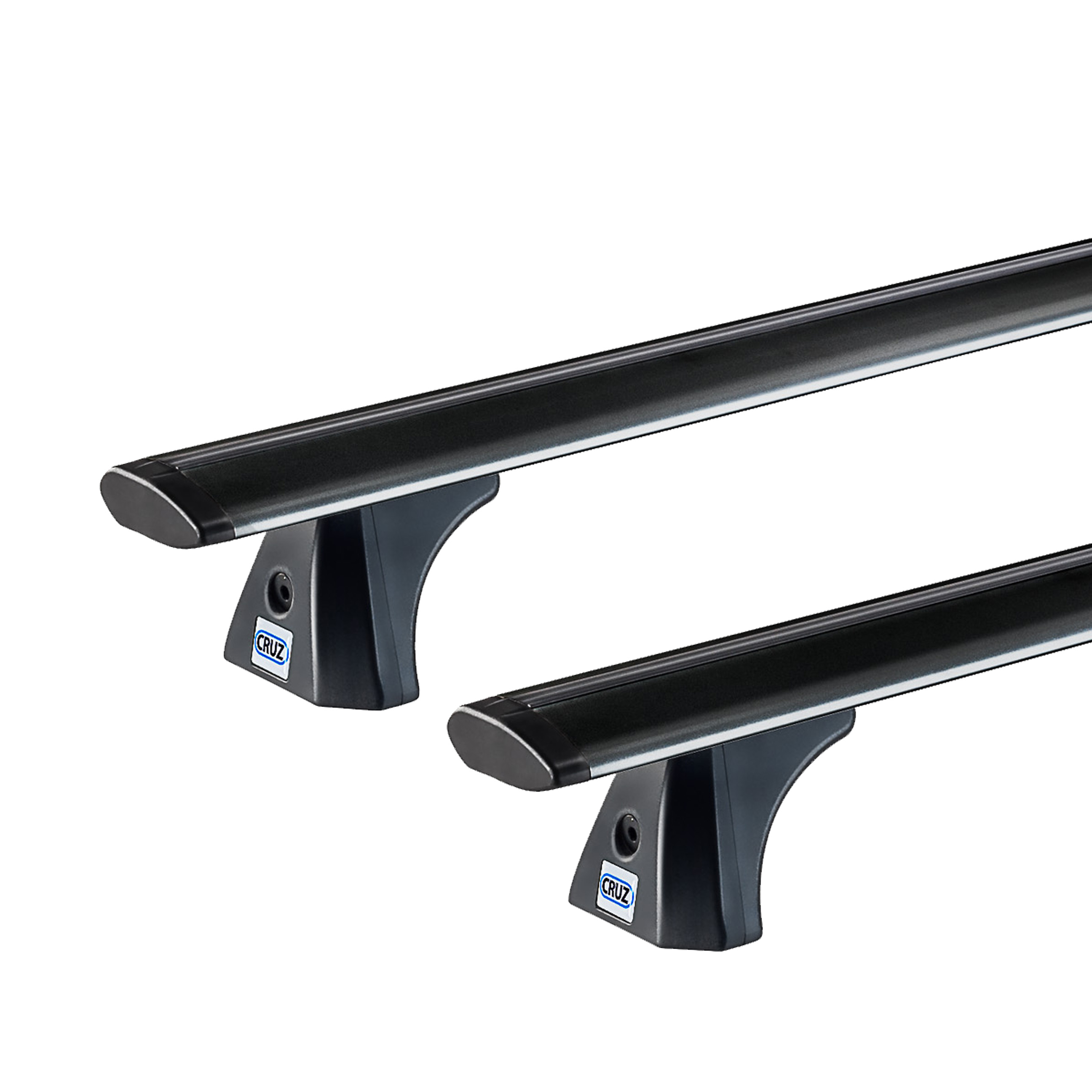 CRUZ Airo Dark T Roof Rack for TATA Telcoline 4dr Ute with Bare Roof (2006 to 2007)